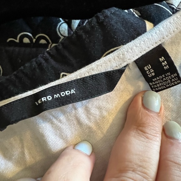 Vero Moda blue and white tie dye tank dress, ruching, size medium - Picture 8 of 8